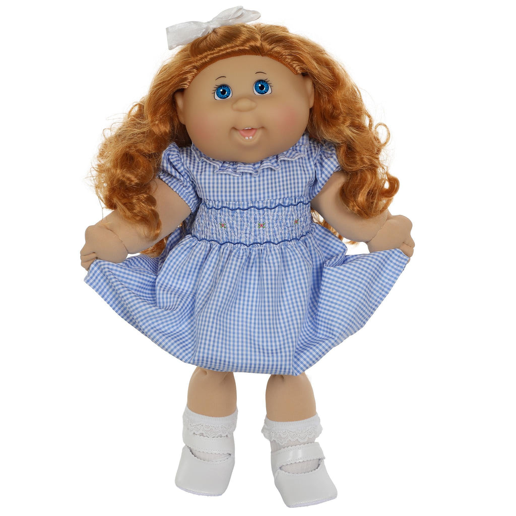 A2 OAA46-23-3 Blue Gingham Dress Cabbage Patch Kids