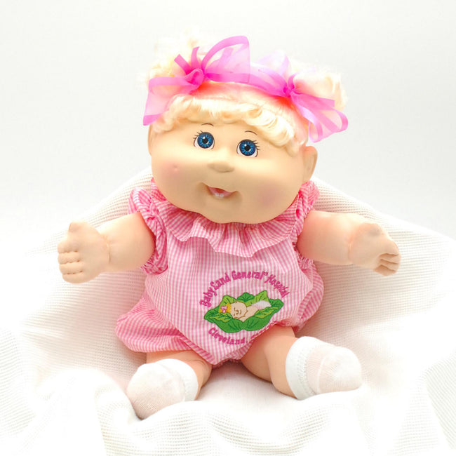 CPW0999-Pink Gingham Sleeping Baby Romper