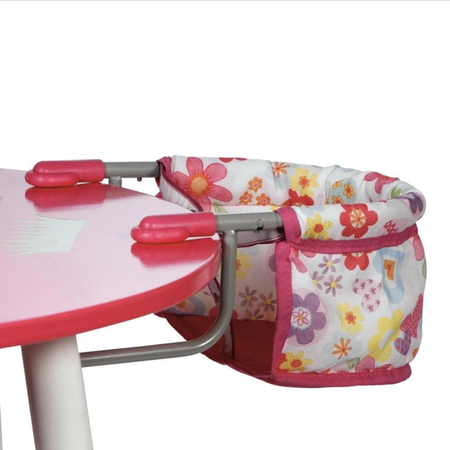 Adora Pink Flowers Table Feeding Seat fits up to 20"