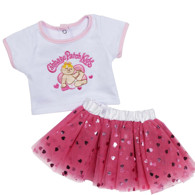 BLC C Outfit 2pc Tutu CPK Hearts Pink Hearts fits 20"