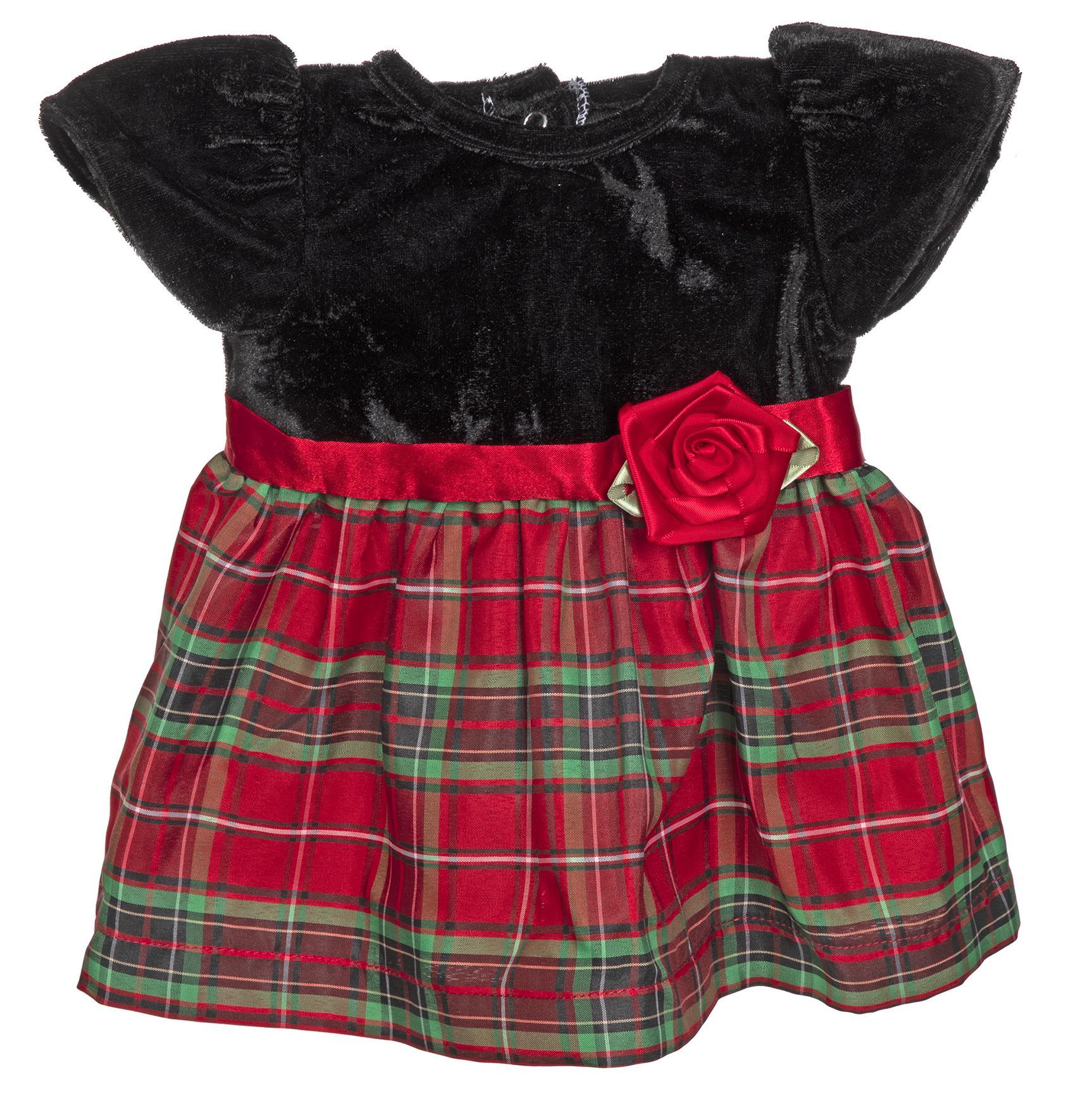 BLC C Dress Black/Red Plaid Fits 20"