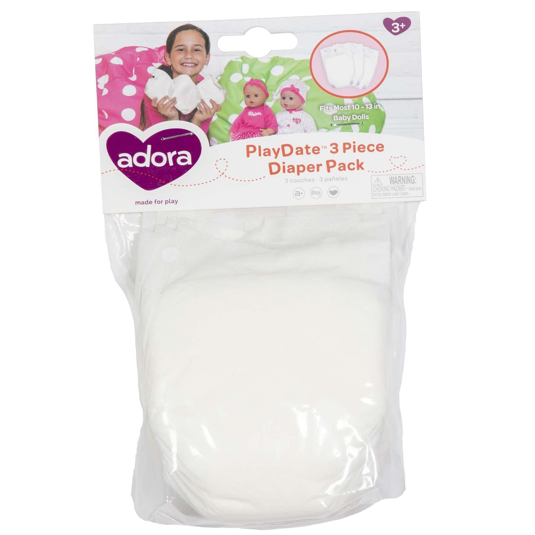 Adora DIAPERS 3 Pc Pack