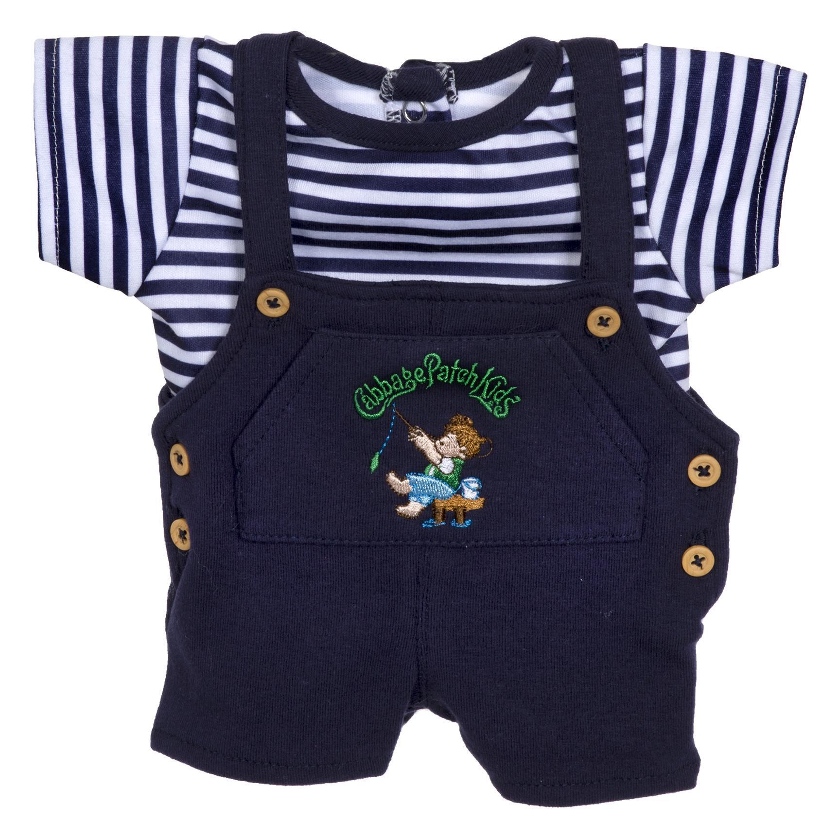 BLC C SM Fishing Baby Overalls Navy Fits 17"