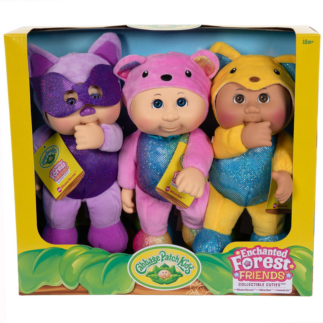 Enchanted Forest Friends 3pk Fox, Raccoon & Bear