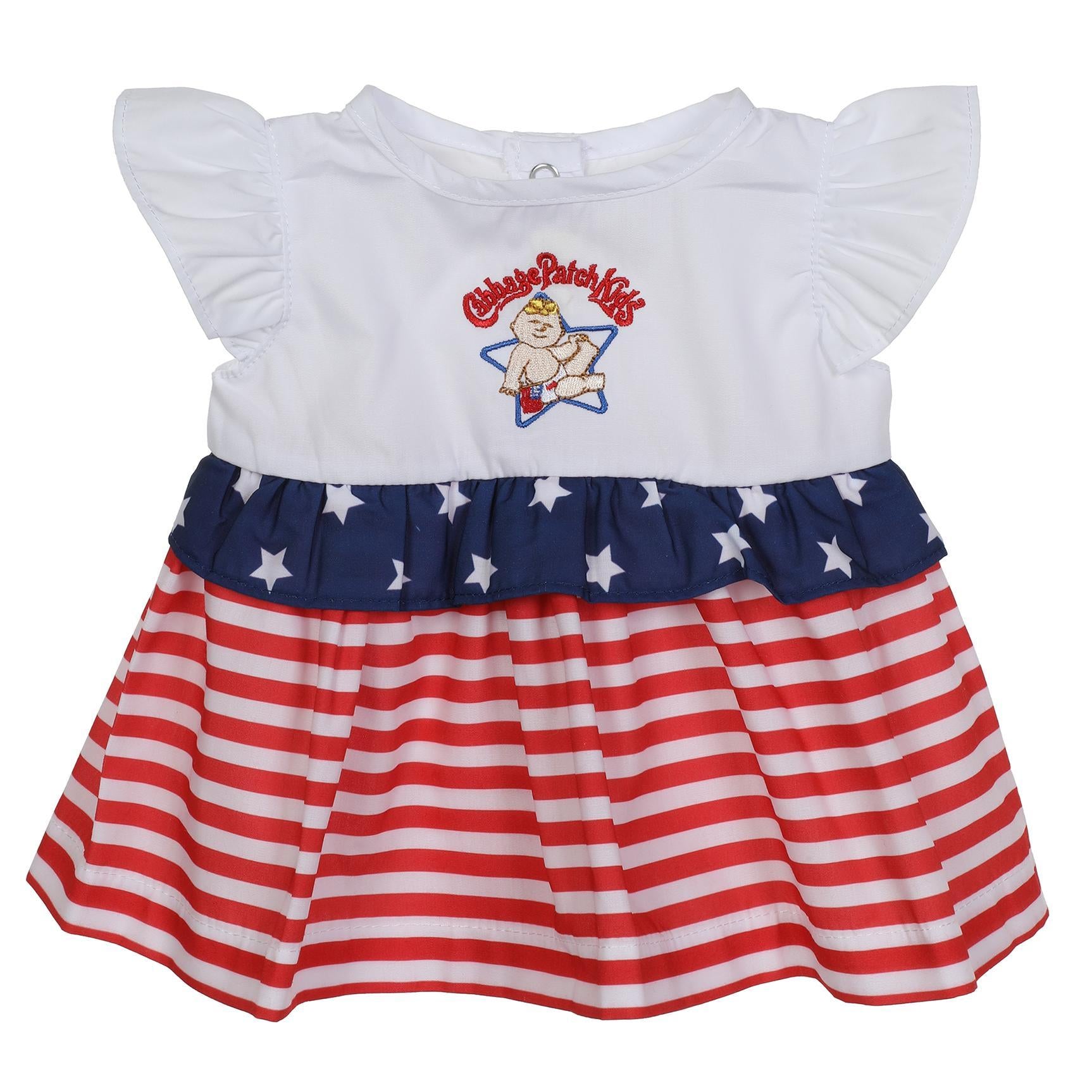 BLC C Dress Red White Blue Fits 20"