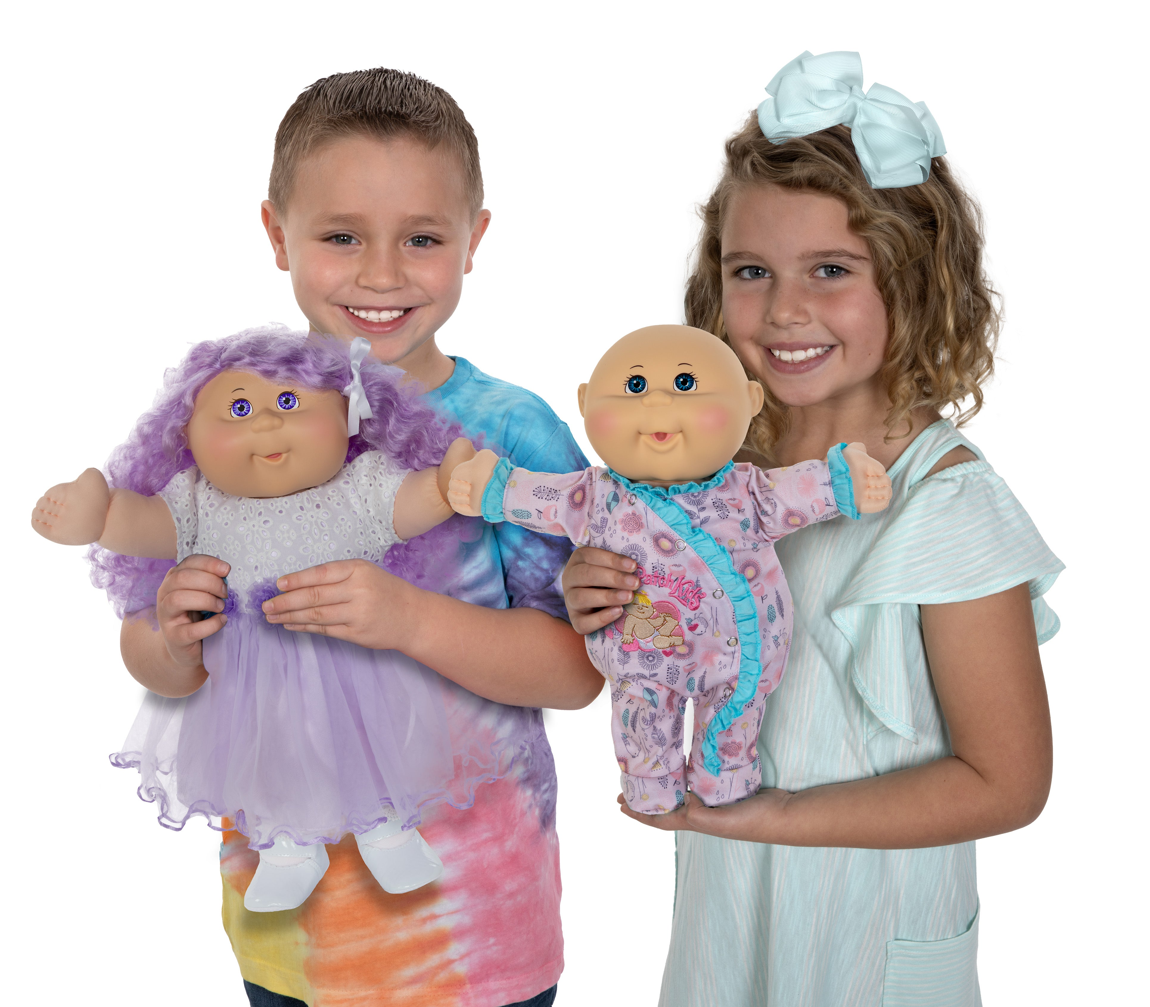cabbage patch doll blue dress Girl with Blonde Pigtails & Blue Dress Vintage Cabbage Patch Kids Pose