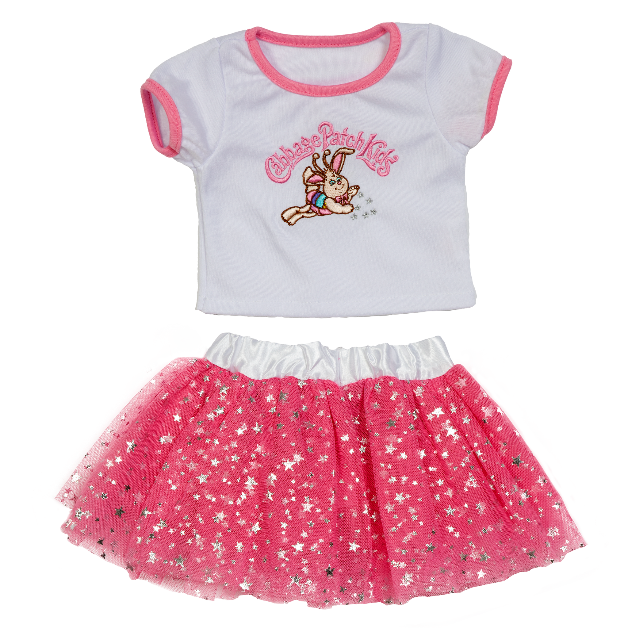 BLC C Outfit 2pc Tutu BunnyBee Pink Stars Fits 20"