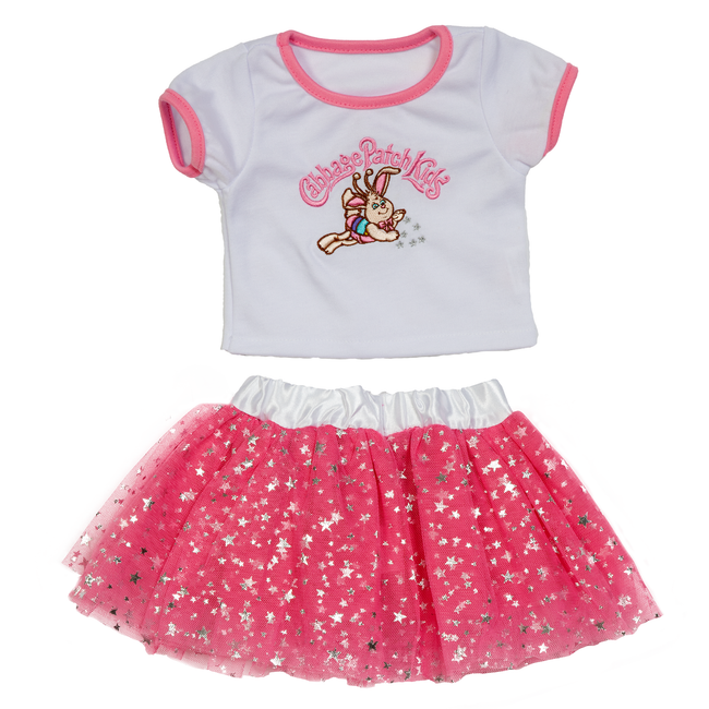 BLC C Outfit 2pc Tutu BunnyBee Pink Stars Fits 20"