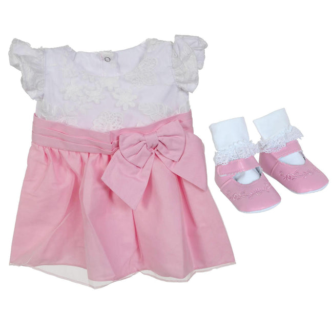 BLC C BU Fashion Set - Easter Dress Bow Pink Fits 20"