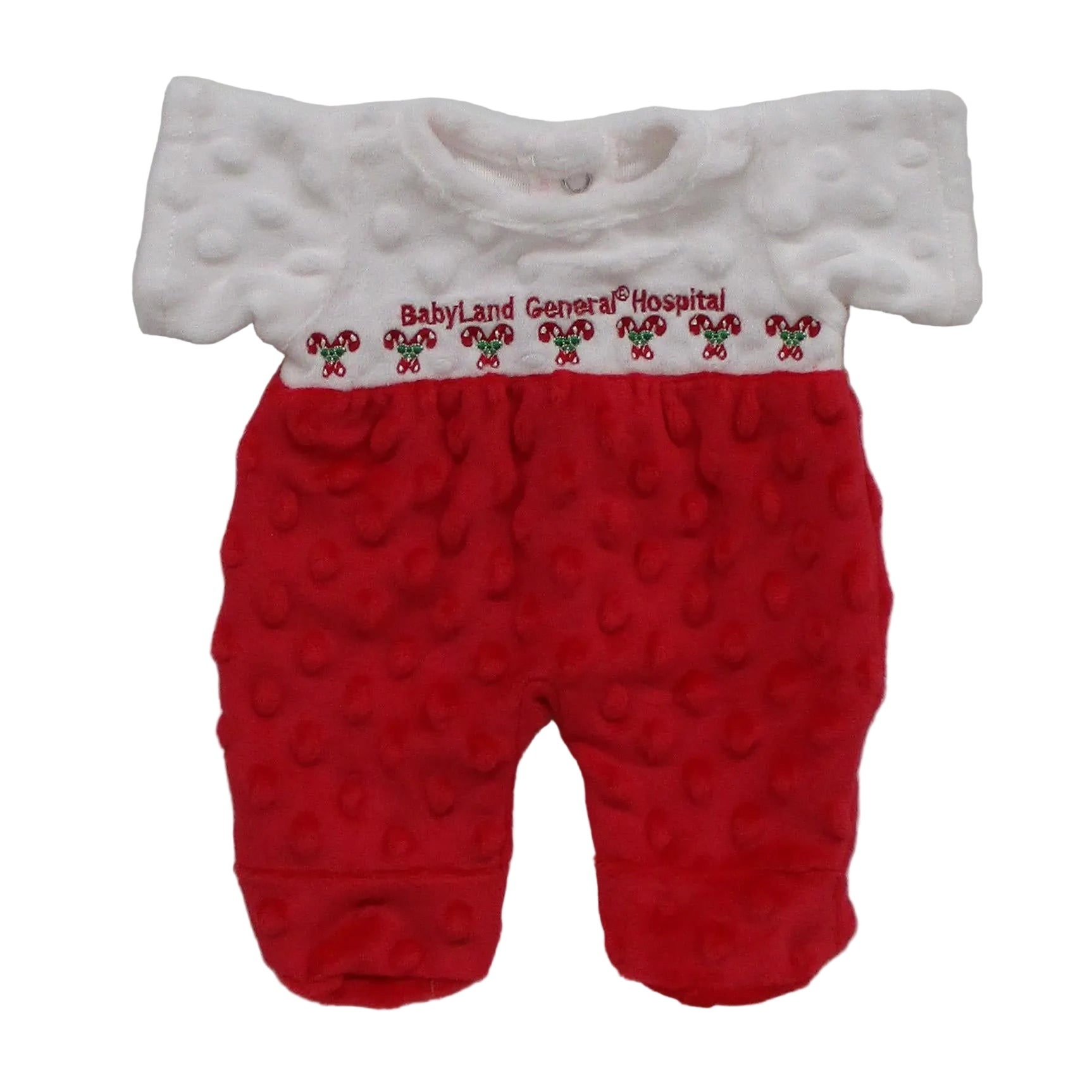 BLC Z01 Sleeper Minky  Wht/Red Candy Canes Fits 12" & Lullaby