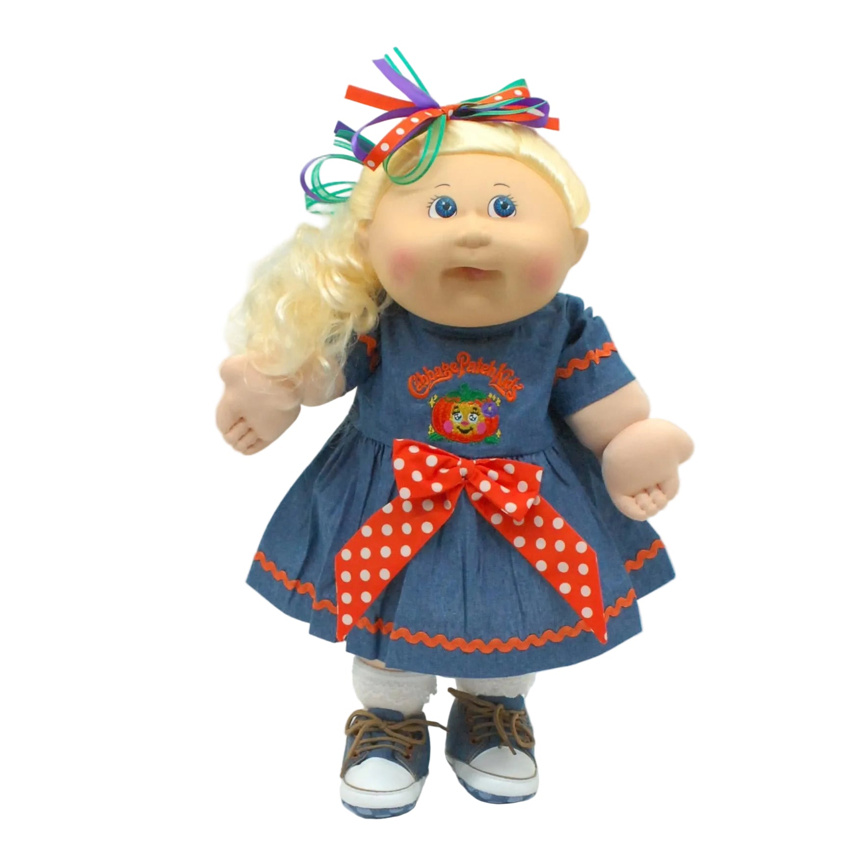 CPW1304-Denim Pumpkin Dress
