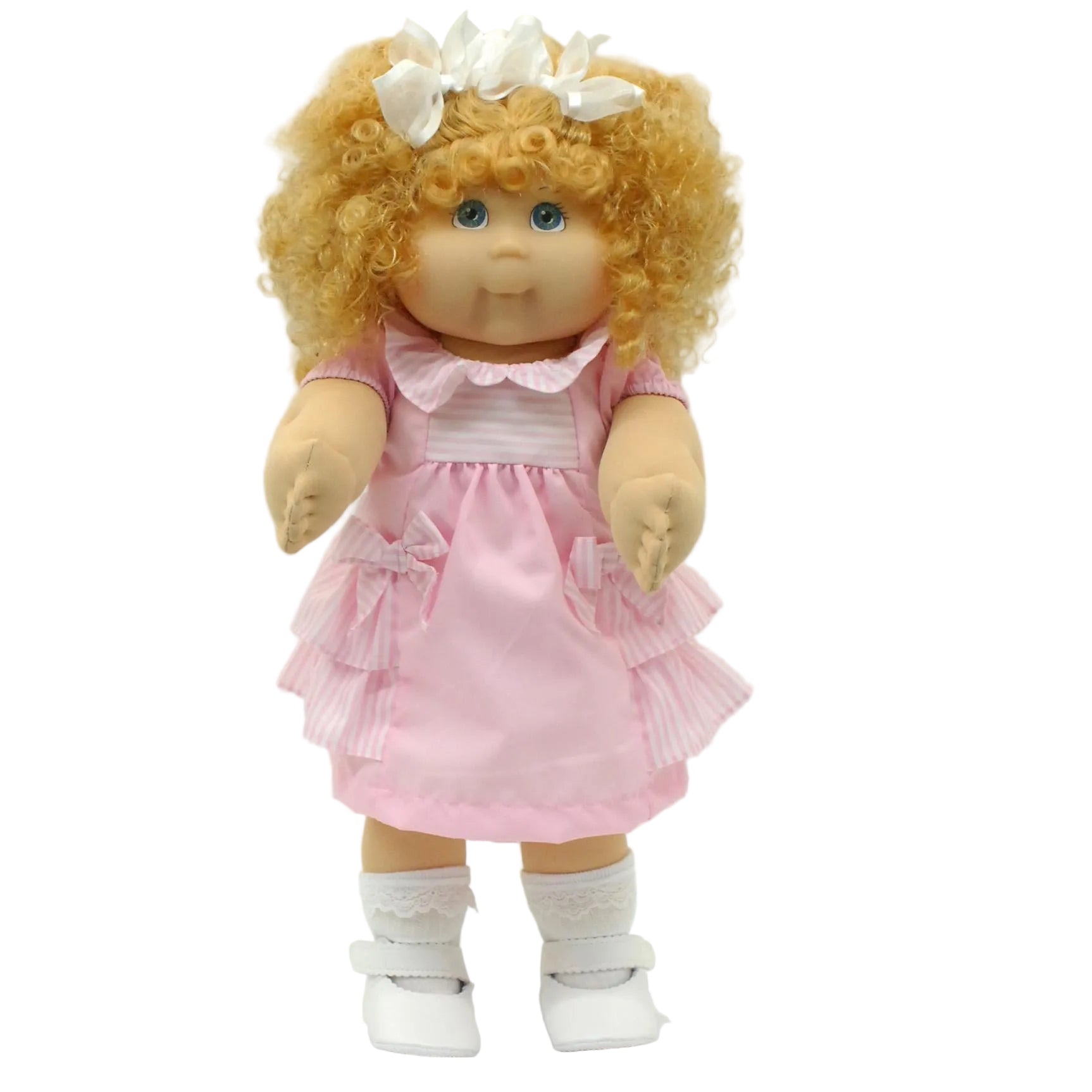 A2 OAA01-23-15 Pink & White Striped Ruffle Dress