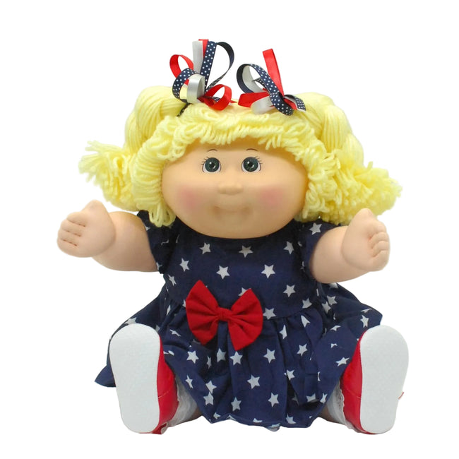 CPW1178-Blue w/White Stars and Red Bow