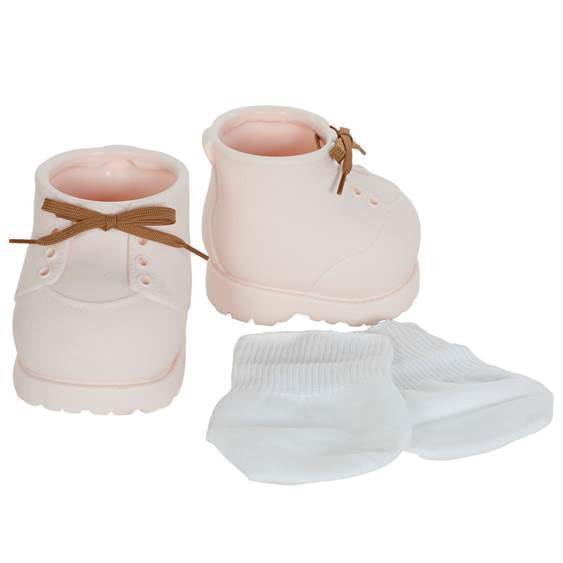 Furskin Socks & Boots LIGHT CREAM 2pc Set