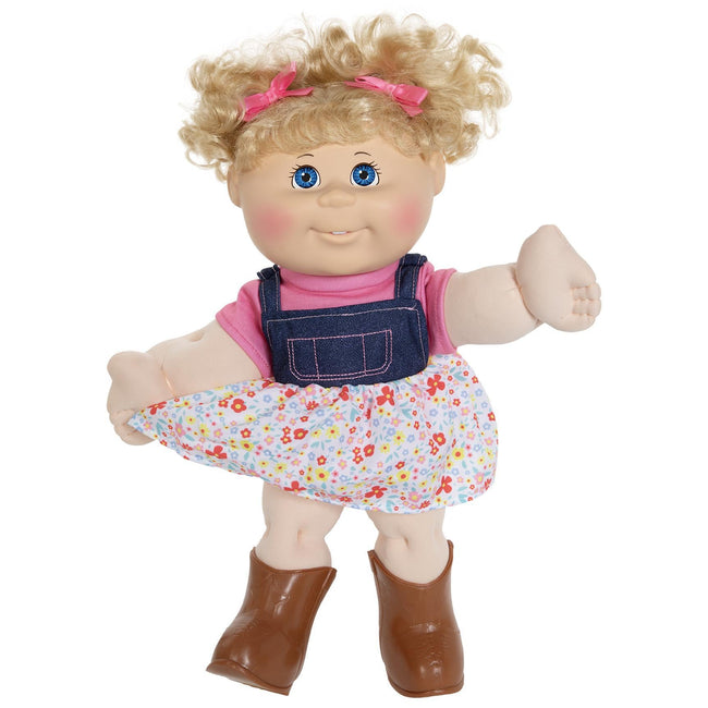 14" Girl Farm Overall Skirt LGT BLU BLO