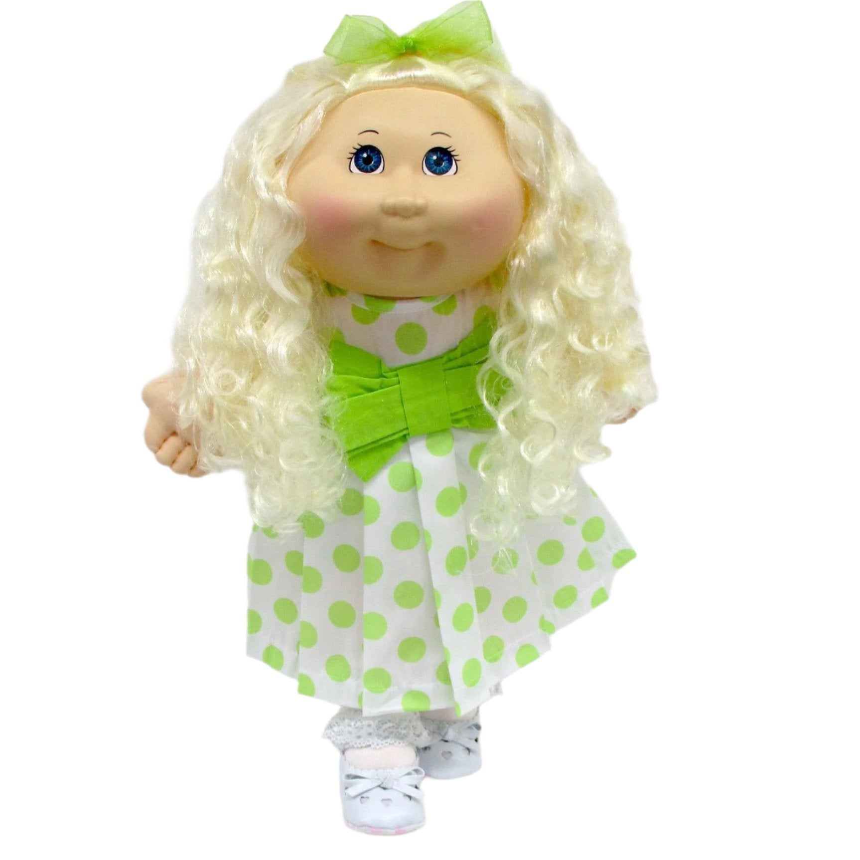 CPW1310-Green & White Polka Dot Dress Cabbage Patch Kids CPW1310-Green & White Polka Dot Dress Cabbage Patch Kids