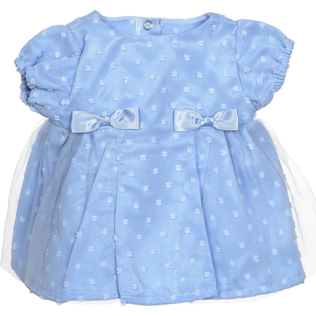 BLC C Dress Bows Blue Fits 20" & Newborn