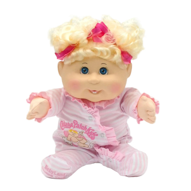 CPW0999-Pink Striped W/Ruffle & Rabbits Sleeper