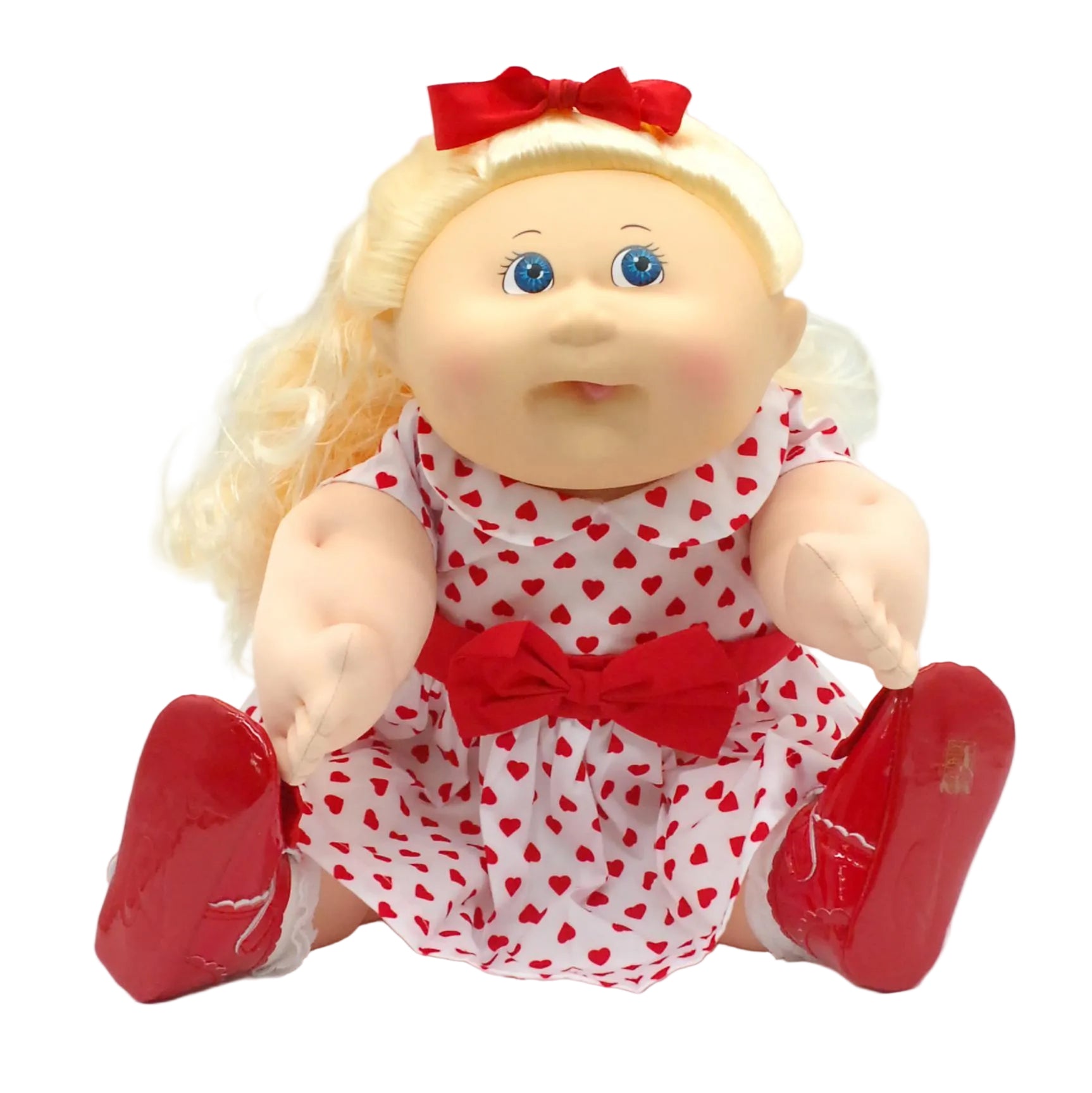 CPW1304-White Dress w/Red Hearts