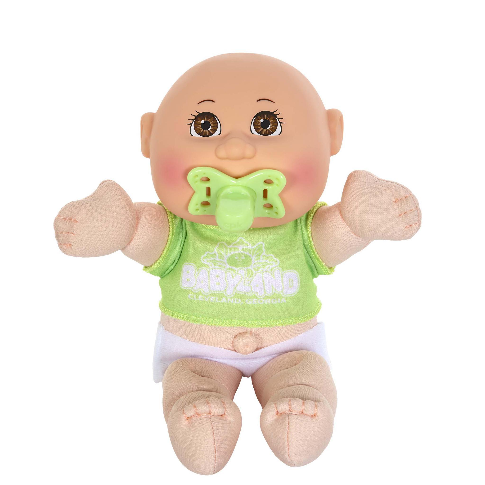 9" Mini Baby LGT BR BAL Green T-shirt Cabbage Patch Kids