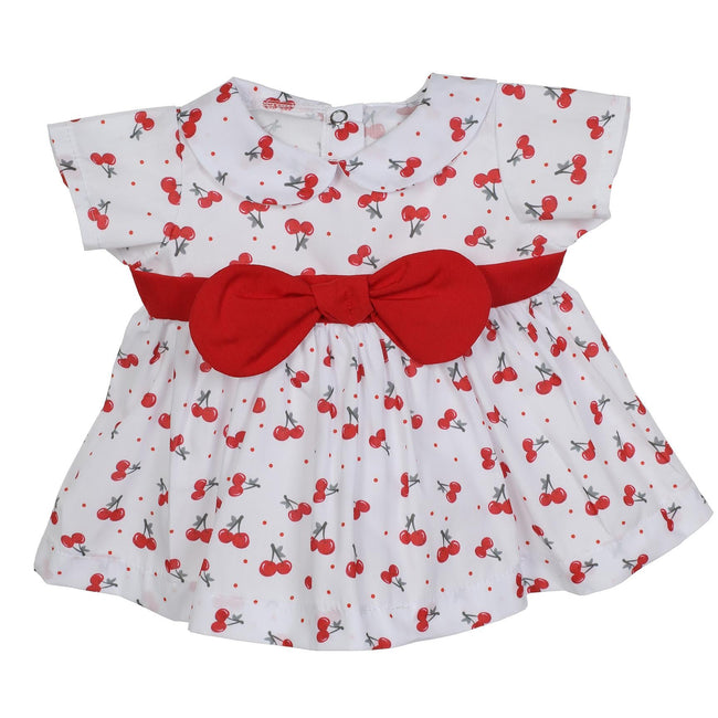 BLC C Dress Cherry Red Bow Fits 20"