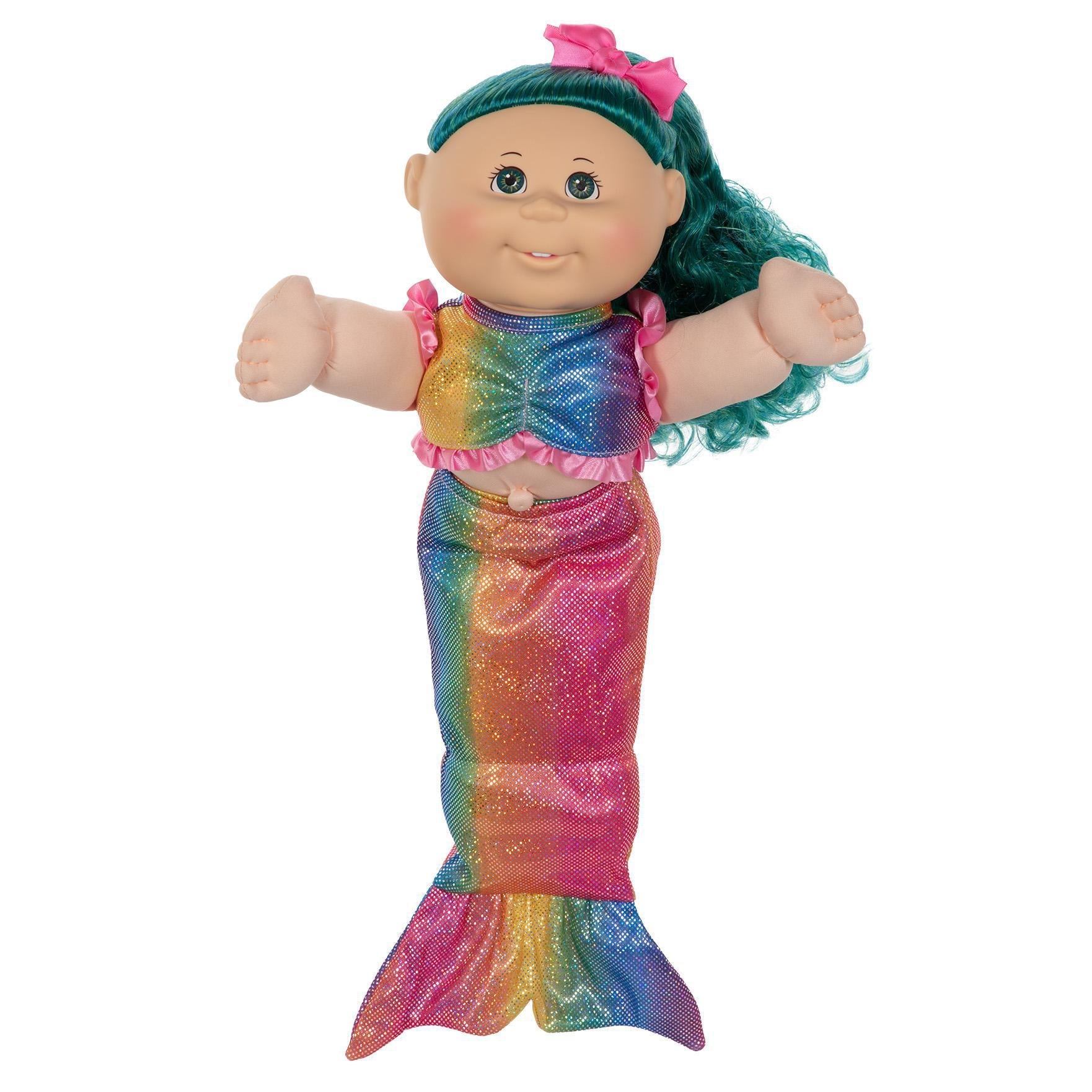 14" Mermaid Girl LGT HAZ BLU/GRN