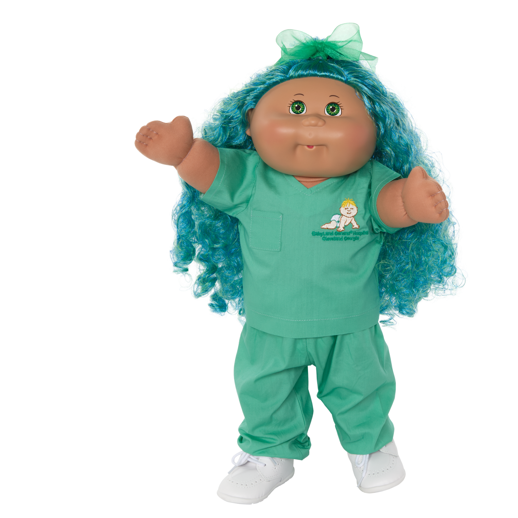 CPW0968-Green Scrubs Cabbage Patch Kids