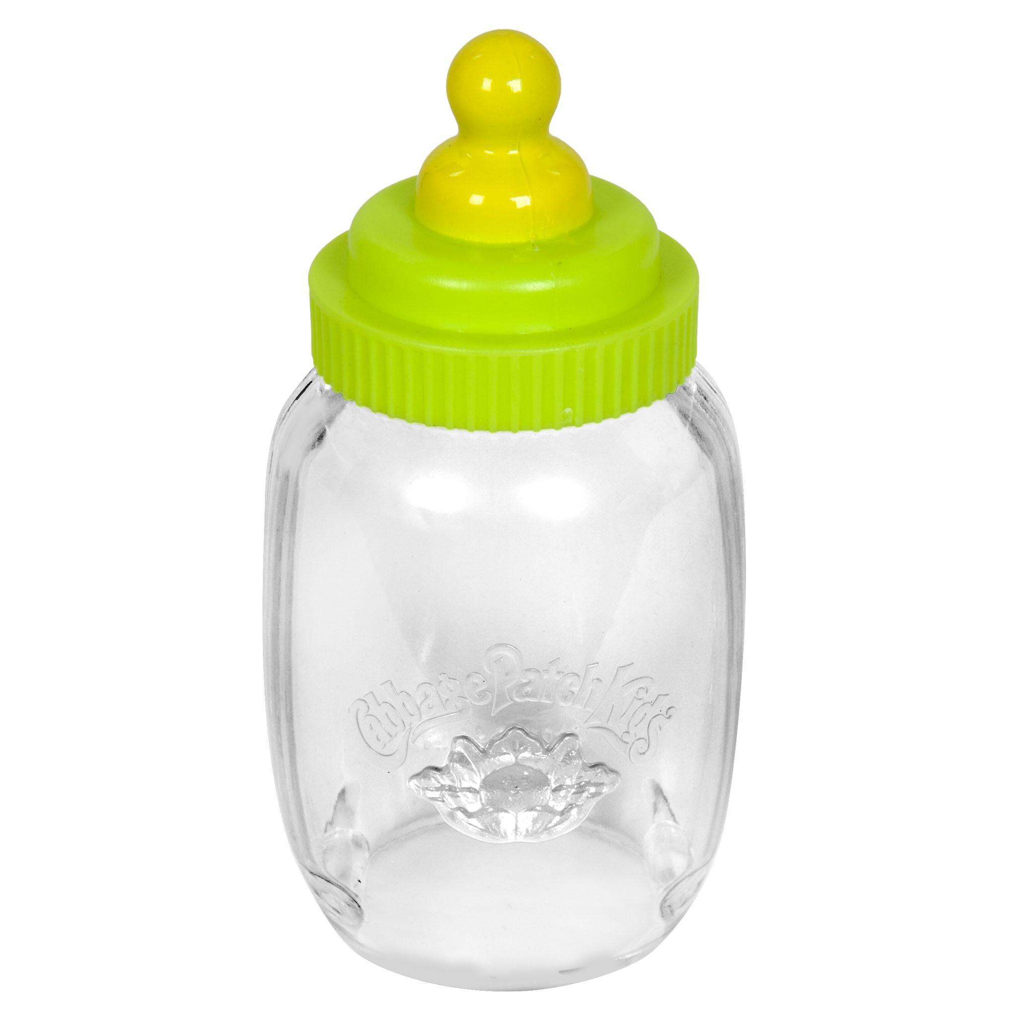 Bottle Clear Milk w/Green Top fits 9" Mini Baby