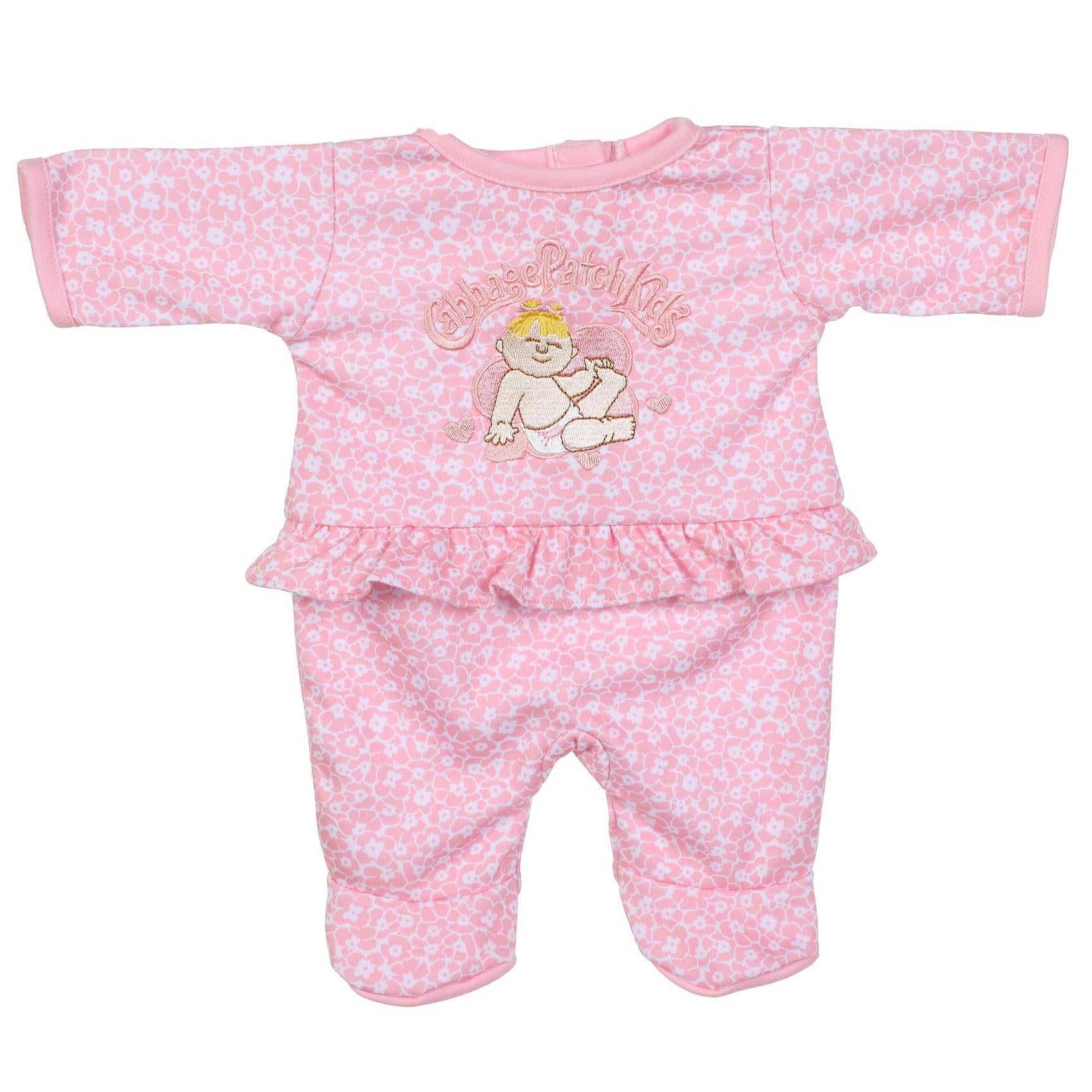 BLC C Sleeper Floral Peach Baby w/Hearts Emb. Fits 17" Cabbage Patch Kids