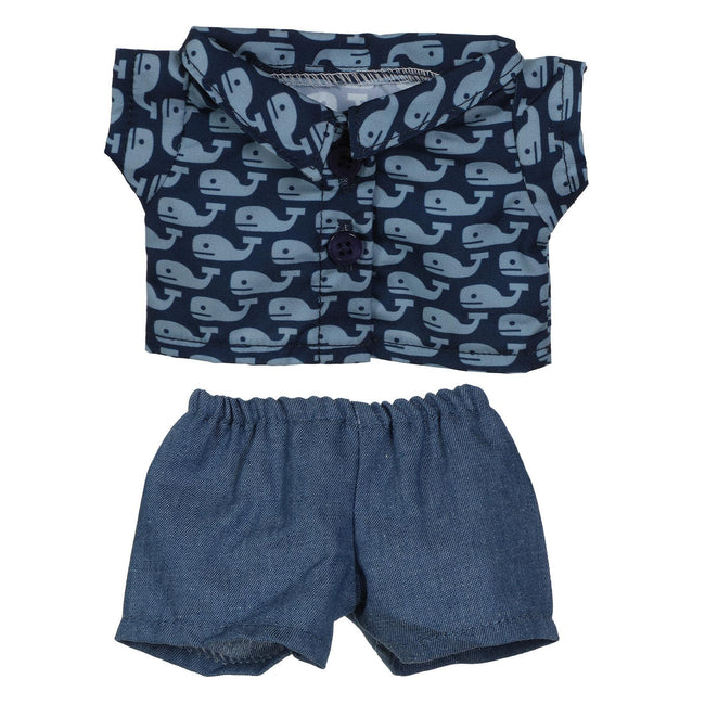 BLC Z01 Outfit Whales 'n Denim 2pc fits 12", 14" & Lullaby