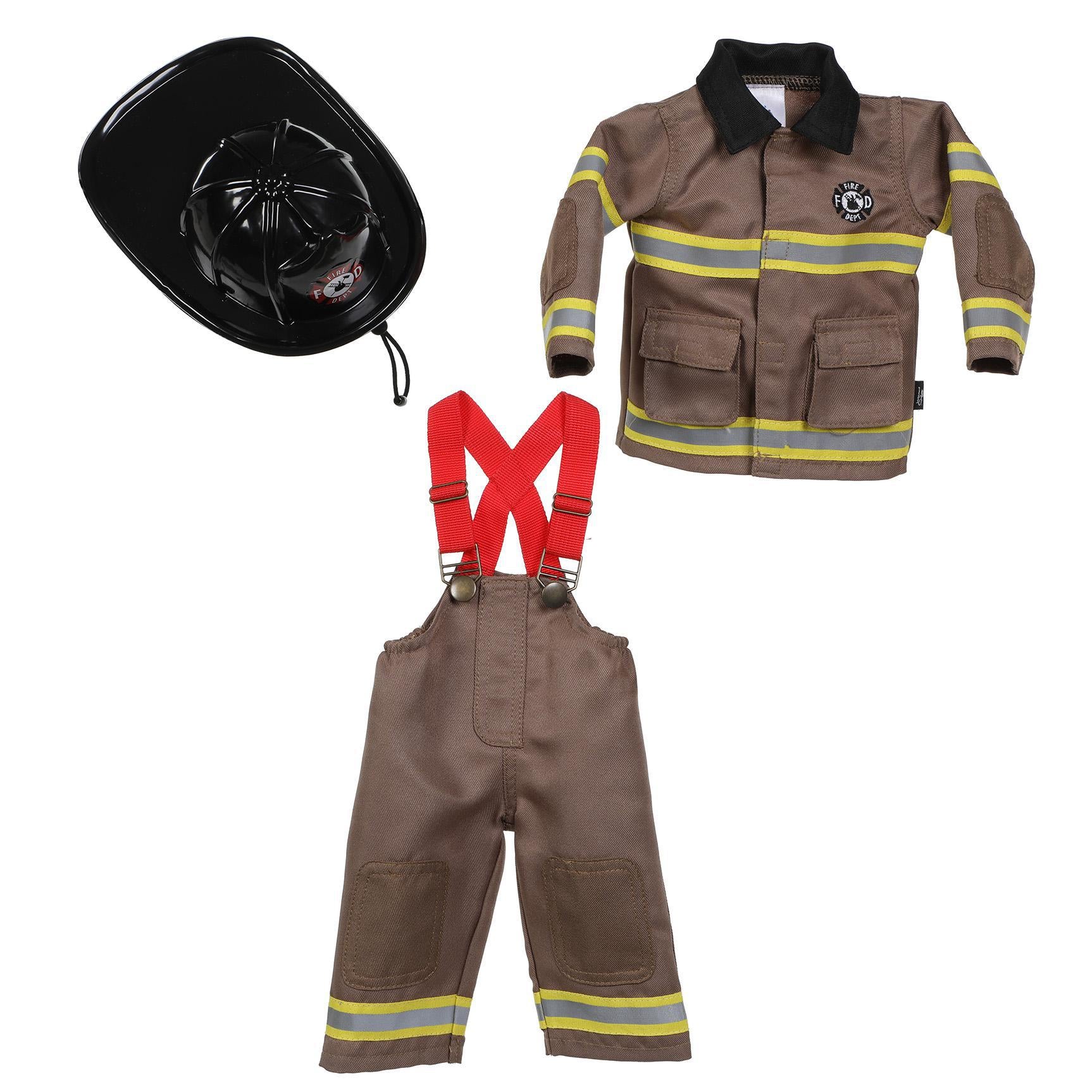 Lil Doll Outfit Firefighter w/Hat Fits 16-17"