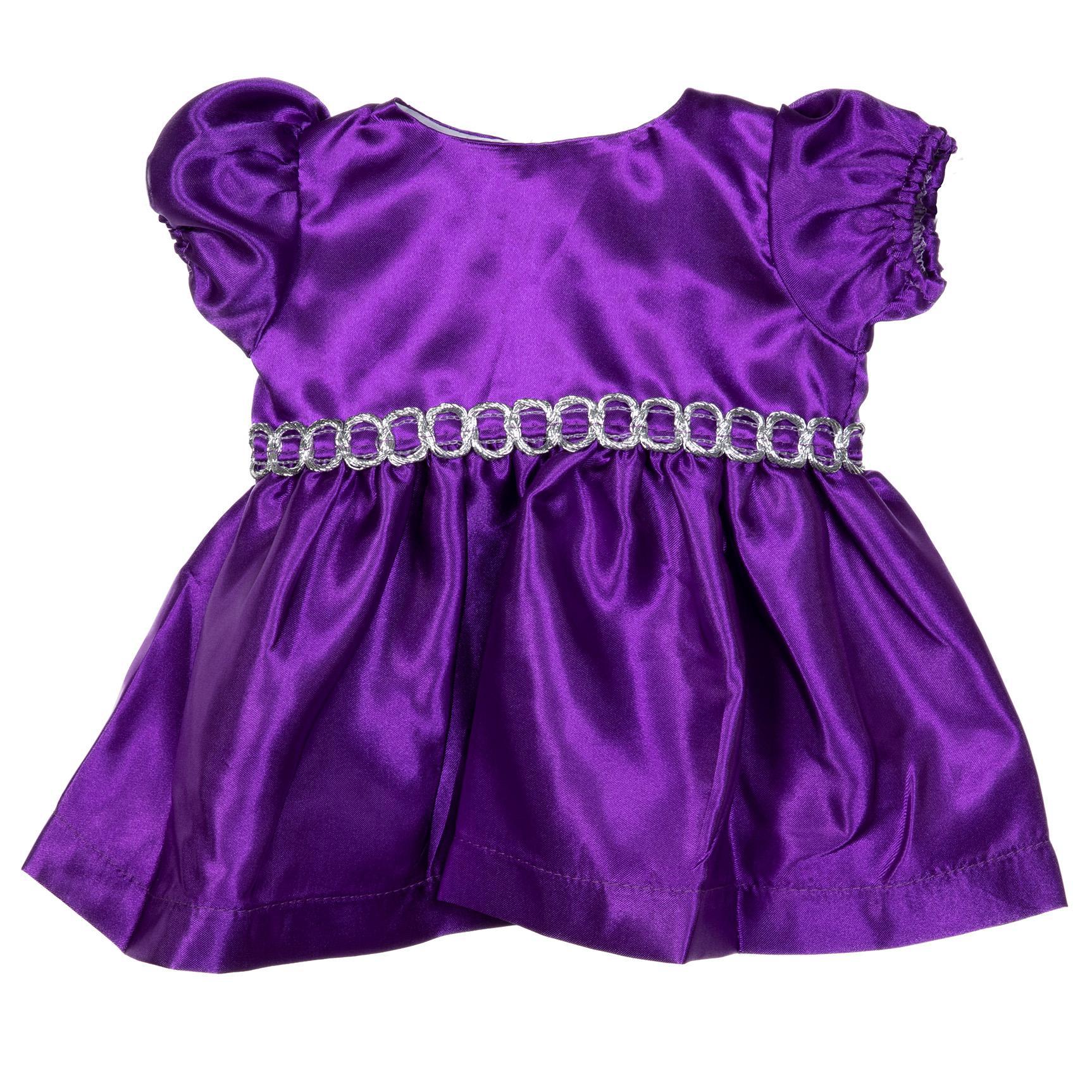 purple newborn dress BLC C Dress Satin Purple Fits 20