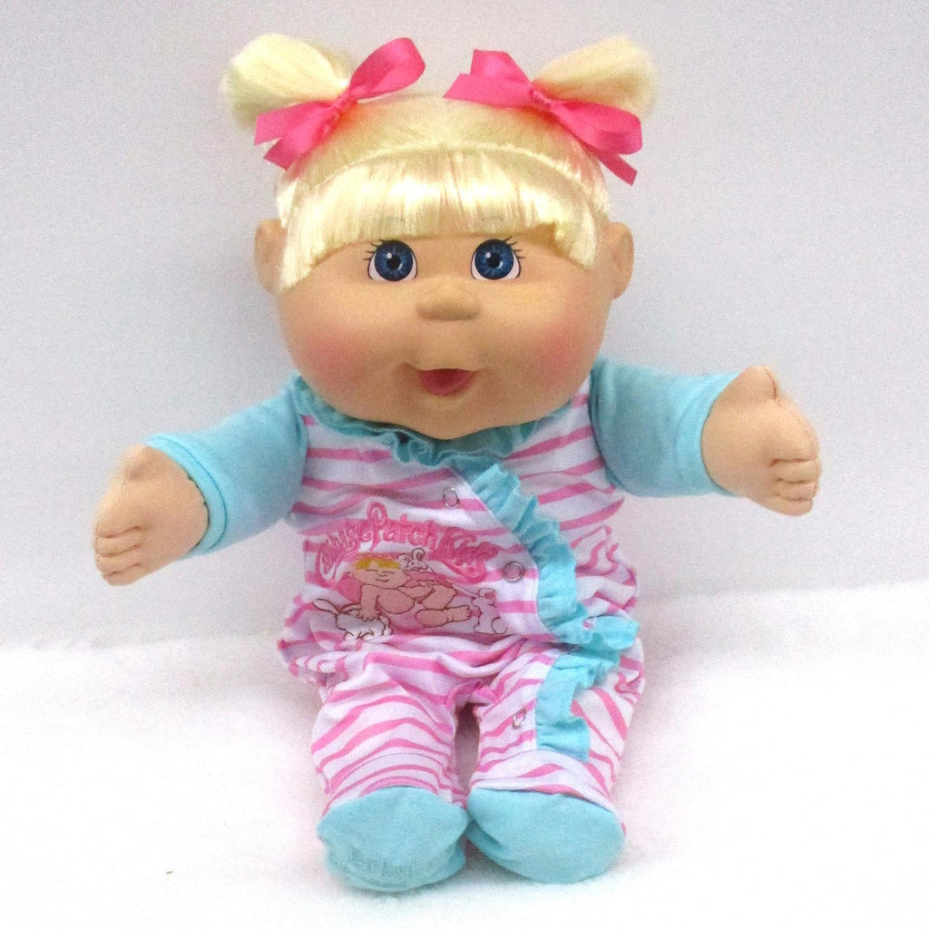 CPW1003-Striped Aqua & Pink CPK w/Rabbits Sleeper Cabbage Patch Kids